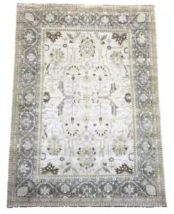 10X14 Ivory Oushak Hand-Knotted Wool Area Rug Oriental Carpet (9'11" x 13'9") - Picture 1 of 8