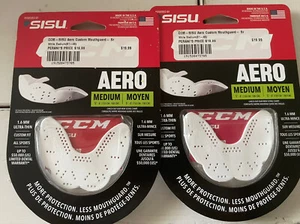 Ccm SISU Hockey Mouthguard White Senior Medium. Lot Of 2. - Picture 1 of 1