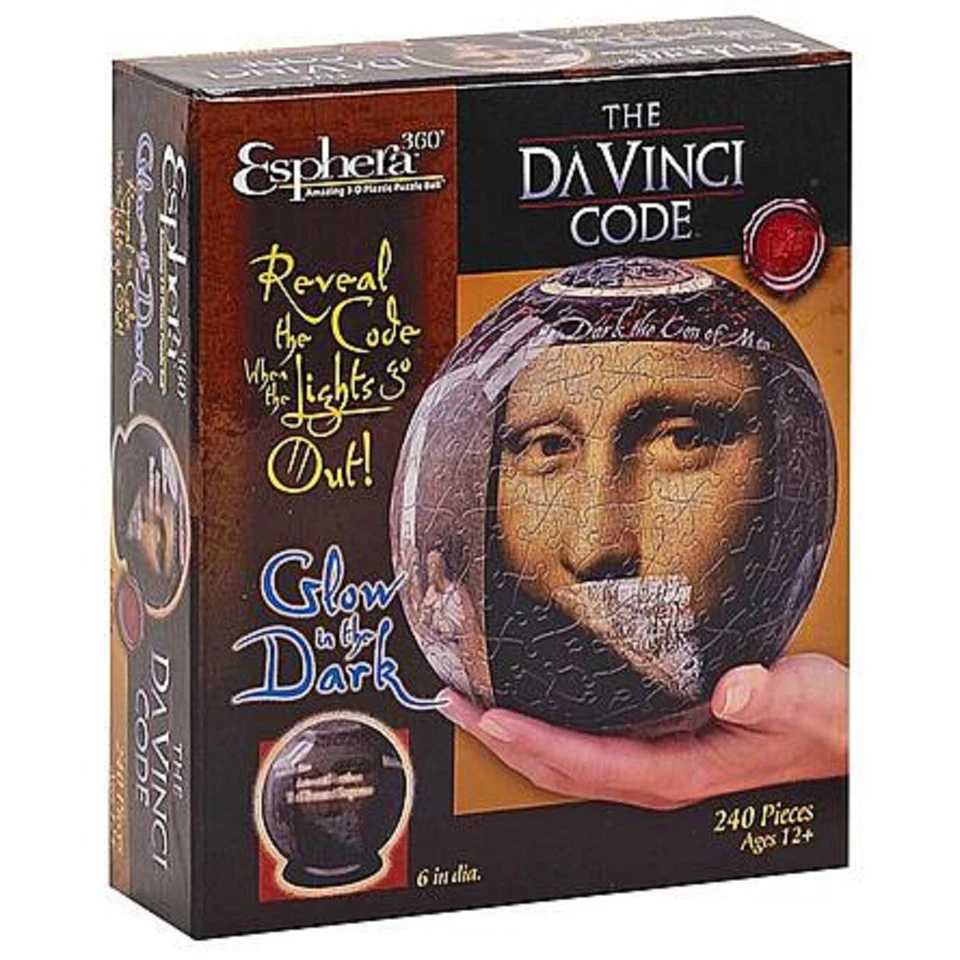 Rompecabezas de bolas de plástico DiVinci Code 240 piezas que brillan en la oscuridad para revelar código 3D Foto 1 de 1