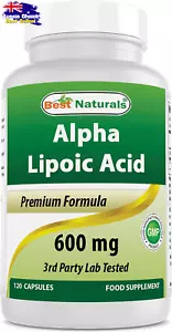 Alpha Lipoic Acid 600mg, 120 Capsules, Antioxidant Support - Picture 1 of 12