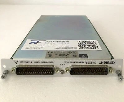 Keysight Agilent 34923A 40/80 Channel Reed Multiplexer for 34980A - Warranty - Image 1 of 2