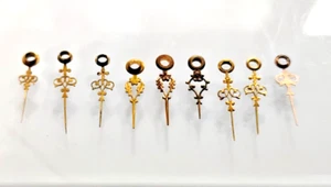 Pocket Watch Hands Lot Louis XIV Gold Antique "Hour" Hands Hole=165 12s-6/0s - Picture 1 of 1