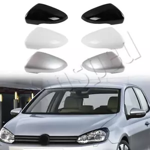 Left Right Side Car Rearview Mirror Cap Cover For VW Golf 6 MK6 GTI 2010-2013 - Picture 1 of 20