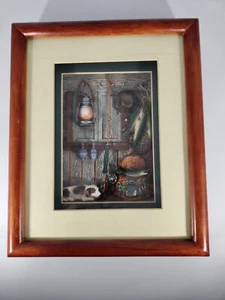 Bass Fisherman Framed Art Piece - Picture 1 of 7