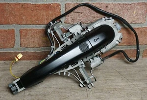 BLACK 2009-2015 JAGUAR XF X250 FRONT LEFT EXTERIOR DOOR HANDLE W/ BRACKET OEM - Picture 1 of 10