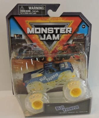 2024 MONSTER JAM SERIES MONSTER TRUCK - GHOST CREW BLUE THUNDER 1:64 - Image 1 of 4