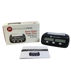 Chess Digital Timer Wholesale Chess Basic Digital Game Timer with Bonus & Delay - Picture 1 of 12