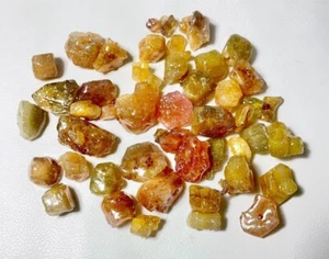 YELLOW SAPPHIRE GLASS FILLING HEATED ROUGH CABOCHON LOOSE GEMSTONE - Picture 1 of 5