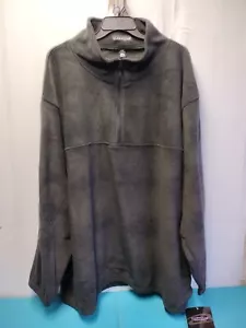 Felpa uomo Ultra Club Iceberg pile 1/4 zip orlo elastico nera taglia 6XL nuova - Foto 1 di 10