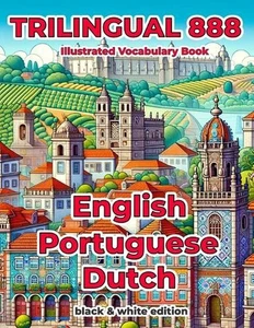Trilingual 888 English Portuguese Dutch Illustrated Vocabulary Book: Help your c - Picture 1 of 1