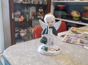 Vintage Napco March Boy Angel Figurine - Picture 1 of 7