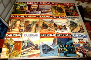 54- 1940'S RAILROAD MAGAZINE PULP STORIES- LOT- LOCOMOTIVE- TRAINS-GOLDEN AGE !! - Picture 1 of 24