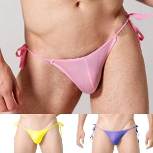Men Underpants Panties Viscose 1 Pcs Backless Bikinis Breathable Comfortable - Picture 1 of 14