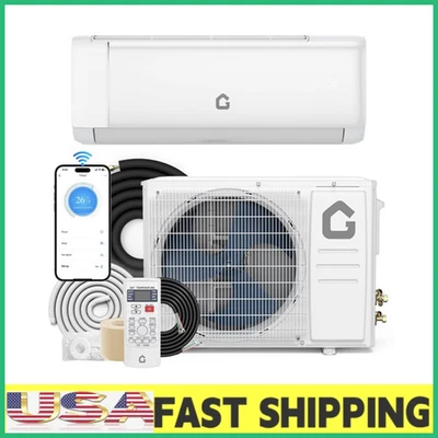 12000 BTU Mini Split Air Conditioner Ductless Inverter System Heat Pump 220V,Kit - Image 1 of 4