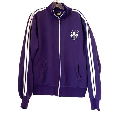 Chaqueta de Pista Rapshop Firenze Cremallera Completa Rayas Púrpura De Colección Pullover XL Foto 1 de 4