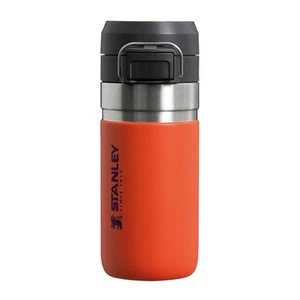 Stanley Quick Flip Thermoflasche 0,47L Edelstahl Orange, 5h Warmhaltedauer - Bild 1 von 4