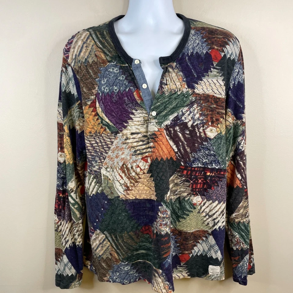 Camisa Henley Ralph Lauren Denim & Supply Vintage Para Hombre Grande Cabincore Heritage Foto 1 de 4