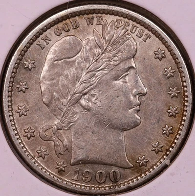1900-S Barber Quarter BU+ Details ***RARE ORIGINAL COIN*** - Image 1 of 2