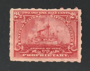 Scott # RB28p, Used, 2½¢ Proprietary Battleship, Swift's Specific Co., Atlanta - Picture 1 of 2