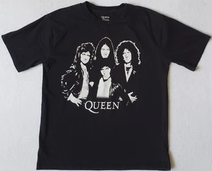 QUEEN Size 14 / 16 Black T-Shirt - Picture 1 of 4
