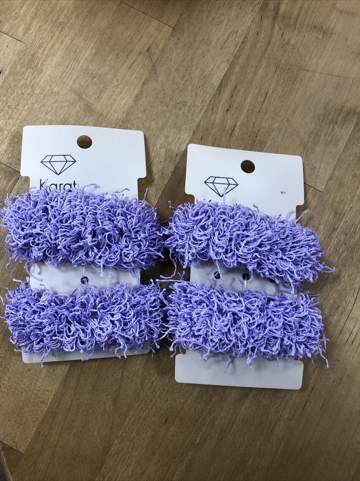 KARAT Haargummi Pastell Flieder 4 Stück Neu