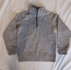 Crown and Ivy Boys Gray 1/4 Zip Pullover Sweater Size Small - Picture 1 of 9