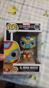 Funko POP! #709 El Heroe Invicto (Iron Man - Marvel Lucha Libre) - Imagen 1 de 6