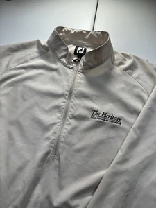 FootJoy Sport Windshirt Mens XL Beige Westmoor 1/2 Zip Pullover Jacket Golf - Picture 1 of 9