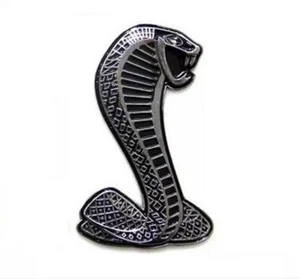 Car Motocycle FENDER TRUNK BADGE EMBLEM SILVER Cobra - Picture 1 of 1