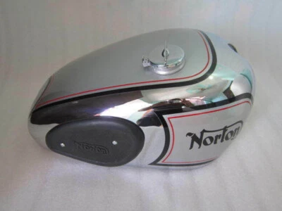 NORTON ES2 ХРОМИРОВАННЫЙ И СЕРЕБРИСТЫЙ ОКРАШЕННЫЙ БЕНЗОБАК С НАКОЛЕННИКОМ + КРАН ГАРАНТИРОВАННЫЙ PS - Изображение 1 из 4