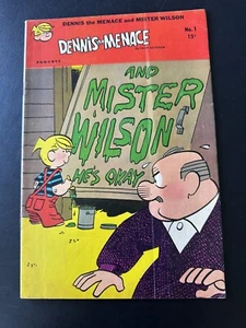 Dennis the Menace and Mister Wilson #1 (Fawcett Comics Hallden October 1969) VG+ - Picture 1 of 12