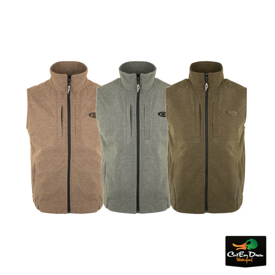 NEW DRAKE WATERFOWL HEATHER WINDPROOF LAYERING VEST - Image 1 of 1