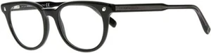 Dsquared2 DQ5144 001 Occhiali unisex nero lucido rotondi 49-18-145 mm cerchio completo - Foto 1 di 8