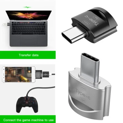 1-3PCS USB-C to USB Adapter 3.0 Type-C 3.1 Male OTG A Female Converter US > - Image 1 of 4