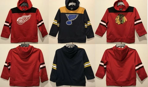 New NHL Boy's Hoodie Kid's Light Hooded Sweatshirt Hockey Boy’s sizes - Choose 1 Cover
