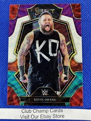 2023 #169 Kevin Owens Panini Select WWE RAW Premier Level Tri-Color Prizm - Image 1 of 2