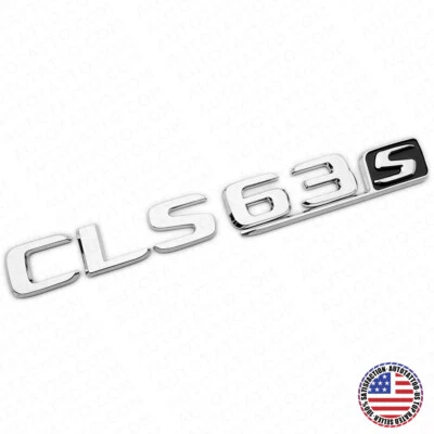 17+ Mercedes CLS 63 S Letra Emblema Tapa del maletero Logo Insignia AMG Sport OEM Cromo Foto 1 de 4
