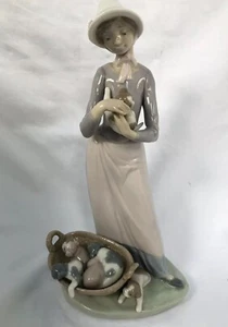 Lladro My Puppies 5807 Retired Glazed Finish Mint Condition w/ box rare - Picture 1 of 5