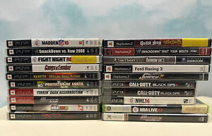 Lot (20) Empty Game Cases Manuals Art ONLY Gamecube PS2 Xbox PlayStation 3 PSP