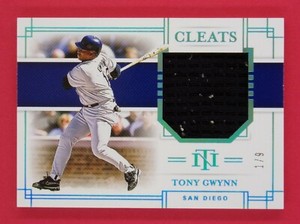 2020 National Treasures Tony Gwynn 1/9 Cleats #3 San Diego Padres