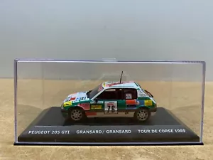MINICHAMPS MODIFIÉ PEUGEOT 205 GTI TOUR DE CORSE 1989 EN BOITE ech 1/43 AG N6 - Imagen 1 de 5