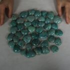 2.2LB 43Pcs Natural Green Amazonite Quartz Crystal Heart Palm stone Healing Bulk