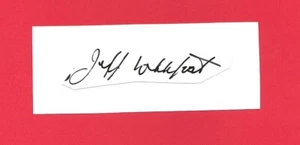 AUTÓGRAFO ORIGINAL JEFF WHITFOOT NOTTINGHAM FOREST FC 1958-67 EX MANCHESTER UTD - Imagen 1 de 1