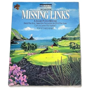 BePuzzled Jigsaw Puzzle Mystery THE CASE OF THE MISSING LINKS 500 Piece 1990 NEW - Picture 1 of 4