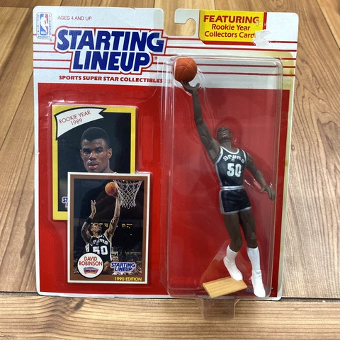 UNOPENED Starting Lineup 1990 David Robinson Admiral Spurs NBA Action Figure Cover