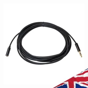 3.5mm Port Audio Extension Cord Jack Male to Female Headphone Cable (5m) - Picture 1 of 12