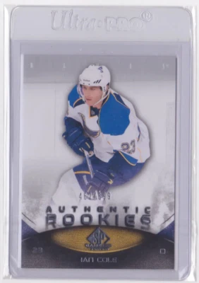2010-11 UD SP GAME-USED AUTHENTIC ROOKIES /699 IAN COLE #114 ST. LOUIS BLUES - Image 1 of 2