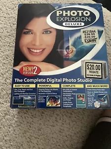 Photo Explosion Deluxe 2.0 - PC - Digital Photo Studio Deluxe 4-CDs - 98/2000/XP - Picture 1 of 2