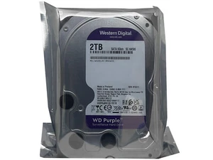 WD Purple WD20EJRX 2TB 64MB SATA 6Gb/s 3.5" Surveillance Hard Drive CCTV DVR NVR - Picture 1 of 4