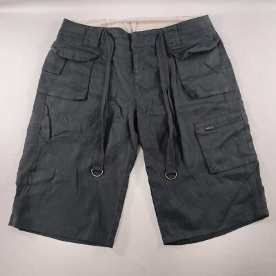 Pantalones cortos capri Willi Smith cargo negros con cordón para mujer talla 10 Foto 1 de 4
